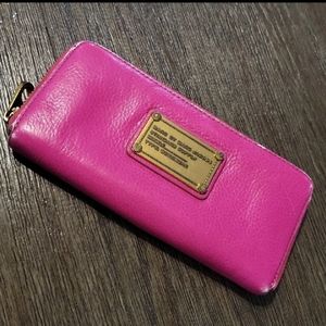 MARC BY MARC JACOBS gold and pink/Fuisha color Leather Wallet